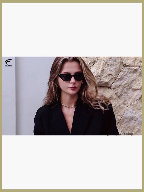 Retro Cat Eye Sunglasses UV400 Protection Polycarbonate Frames main image 7